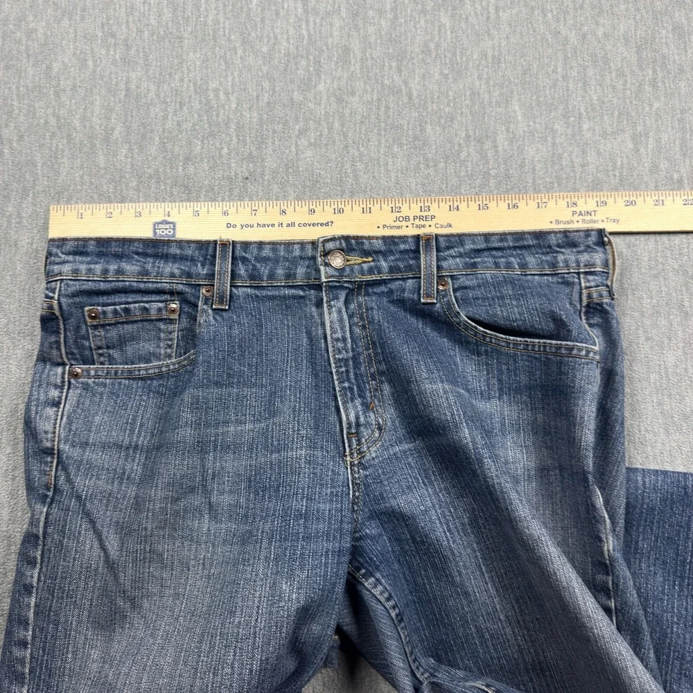 LEVI'S Signature Jeans Womens 14 Medium Blue Low Rise Bootcut Stretch Denim Pant